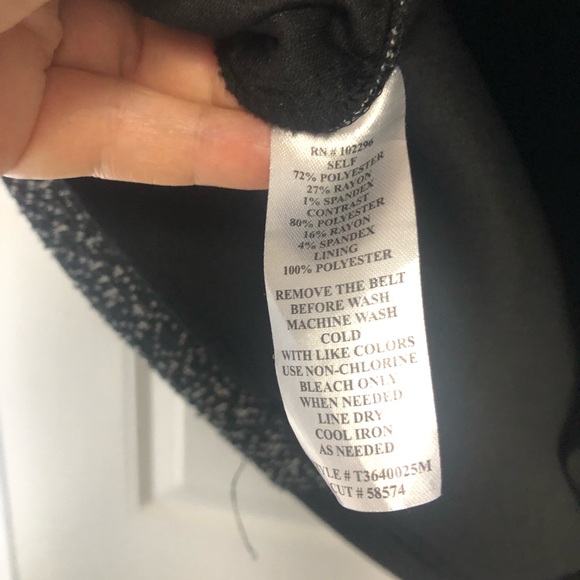 Black Dress with bucle accents. Very Flattering - Picture 5 of 5